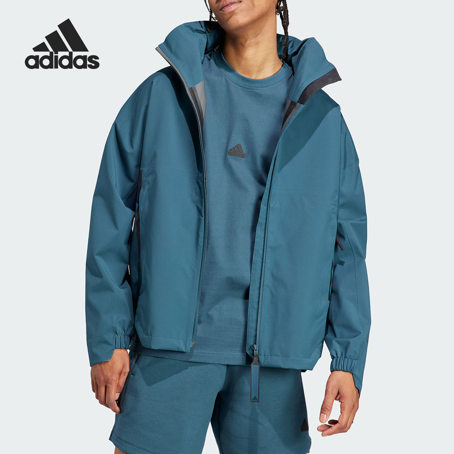 阿迪达斯男子保暖运动夹克外套