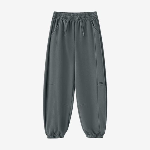 Skechers斯凯奇正品儿童针织中腰束脚松紧运动裤L326K007-006L