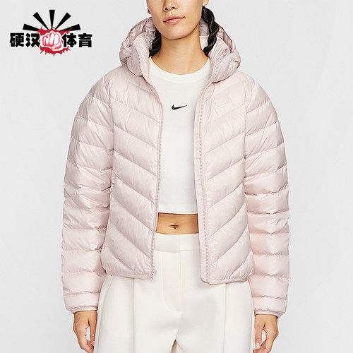 Nike/耐克正品冬季女士透气拉链连帽简约保暖羽绒服HV5106-667