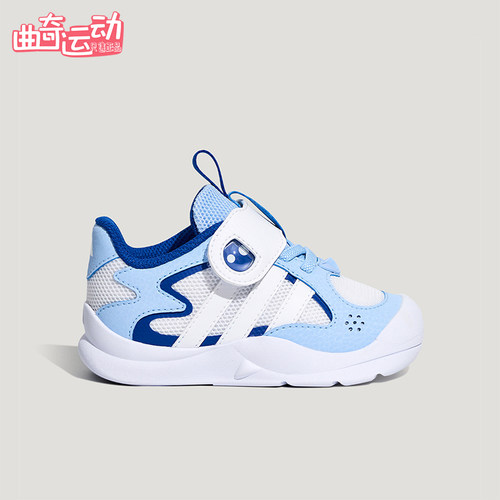 Adidas/阿迪达斯正品新款婴童防滑透气经典魔术贴运动鞋KH6635