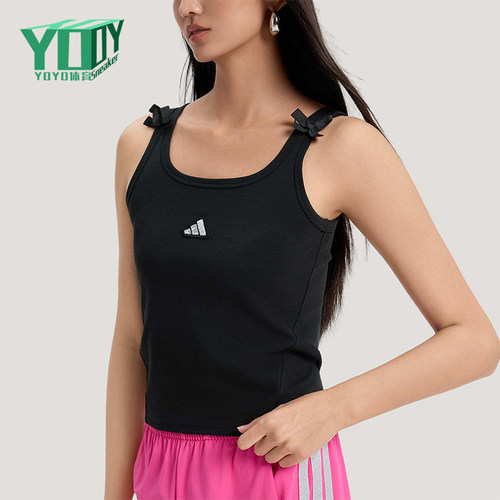 Adidas/阿迪达斯正品DCE TANK女士运动针织时尚修身背心T恤KS5318