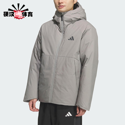 Adidas/阿迪达斯正品TECH DOWN JKT男士运动保暖连帽羽绒服KQ5503