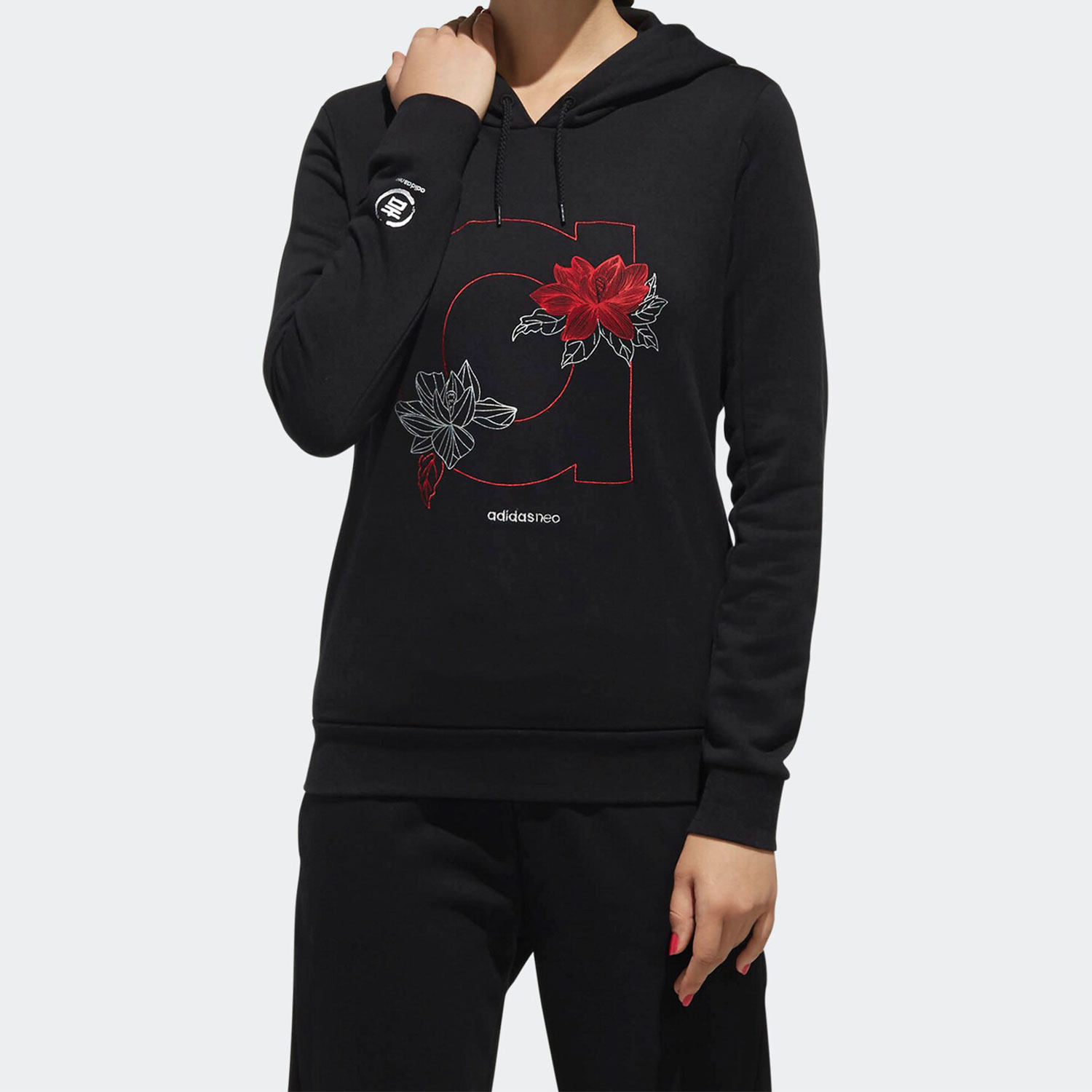 Adidas/阿迪达斯正品neo当季新款女子W SWEAT HD连帽套头衫DZ7601