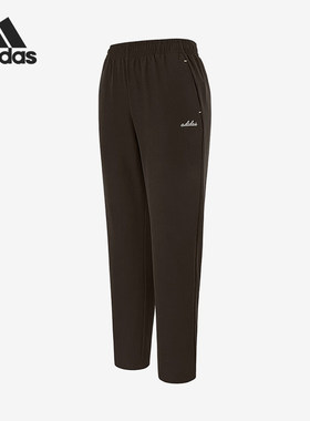 Adidas/阿迪达斯正品春秋女士松紧复古休闲简约长裤KS4833