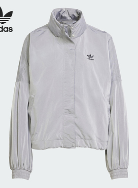 Adidas/阿迪达斯正品三叶草女士宽松透气立领夹克外套JD2584