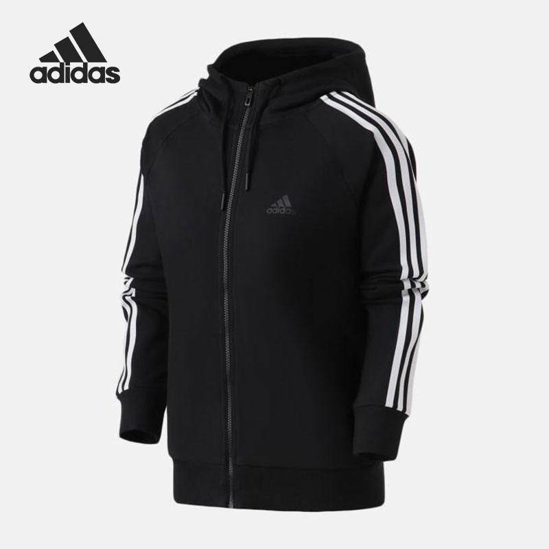 Adidas/阿迪达斯正品运动休闲女子针织透气连帽外套DW4572