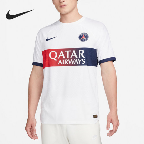 Nike/耐克正品运动男士巴黎圣日耳曼客场短袖球衣DX2619-101