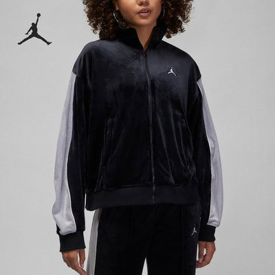 Nike/耐克正品JORDAN女士刺绣长袖简约夹克外套DV1396-010
