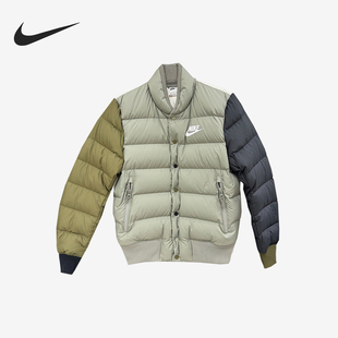 Nike/耐克新款男女浅灰绿色保暖休闲羽绒服IB4499-053
