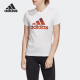 新款 夏季 女子运动休闲透气宽松T恤FJ5012 阿迪达斯正品 Adidas