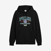 彪马正品 631874 新款 印花针织休闲连帽卫衣套头衫 男士 Puma