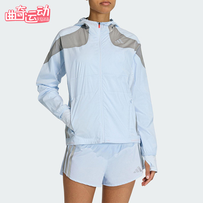 Adidas/阿迪达斯正品2025冬季款女士日常连帽拼接休闲外套KB1517