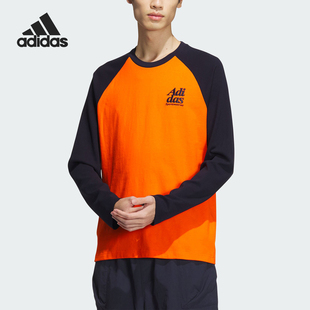 LOGO TEE3男士 阿迪達(dá)斯正品 運(yùn)動(dòng)休閑長(zhǎng)袖 T恤JI6850 Adidas