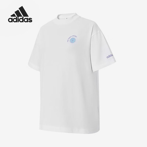 Adidas/阿迪达斯正品2025夏季款女士简约针织套头短袖KC4561