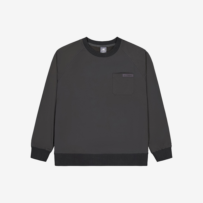 New Balance/NB正品新款男士复古圆领简约卫衣套头衫NCE35071-DKG