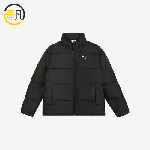 Puma/彪马正品男士立领保暖时尚运动拉链长袖羽绒服635857-01