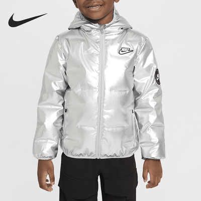 Nike/耐克正品新款小童蓬松保暖运动连帽羽绒服HQ7960-083
