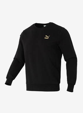 Puma/彪马正品春季男士圆领简约舒适休闲运动卫衣625825-01