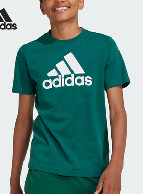 Adidas/阿迪达斯正品U BL TEE大童运动休闲短袖圆领T恤IX9569