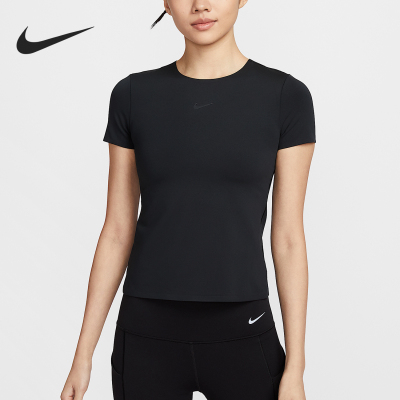 Nike/耐克正品夏季 Form女士圆领修身简约短袖T恤HQ8080-011