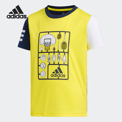 Adidas/阿迪达斯正品 男小童LB SS CL TEE1 CLIMA短袖T恤 DW4101