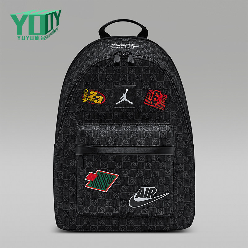 Nike/耐克正品JORDANMonogram新款男黑色经典双肩背包IQ3202-010