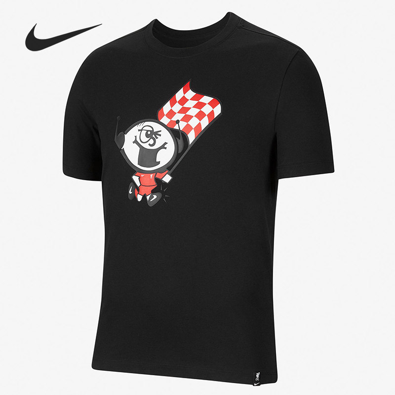 Nike/耐克正品男士圆领图案罗纹运动短袖常规T恤CZ8263-010