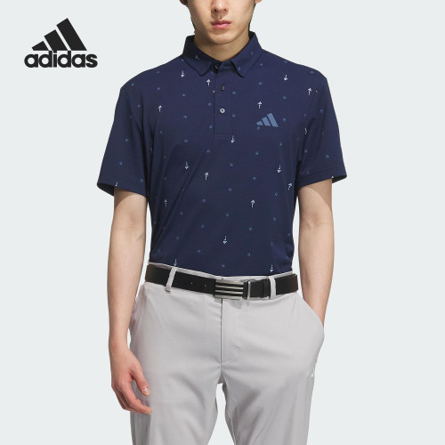 Adidas/阿迪达斯正品夏季新款男士印花透气短袖POLO衫JF6300
