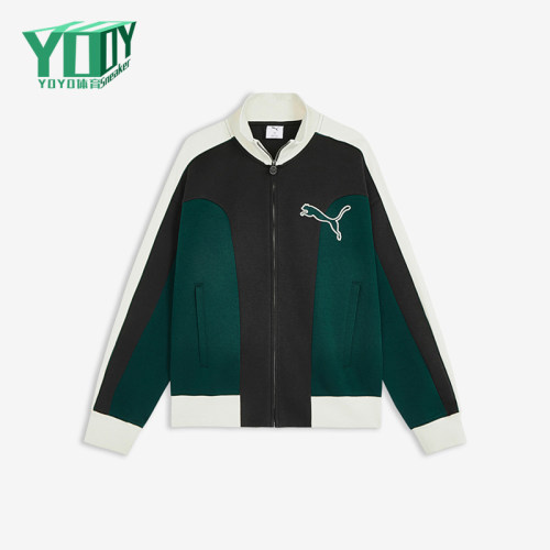 Puma/彪马正品男士休闲运动立领拉链插肩夹克外套639811-01