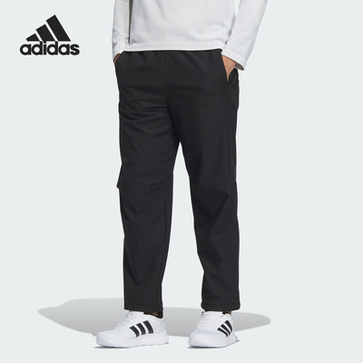 Adidas/阿迪达斯正品秋冬新款男士梭织运动直筒休闲裤JZ8406