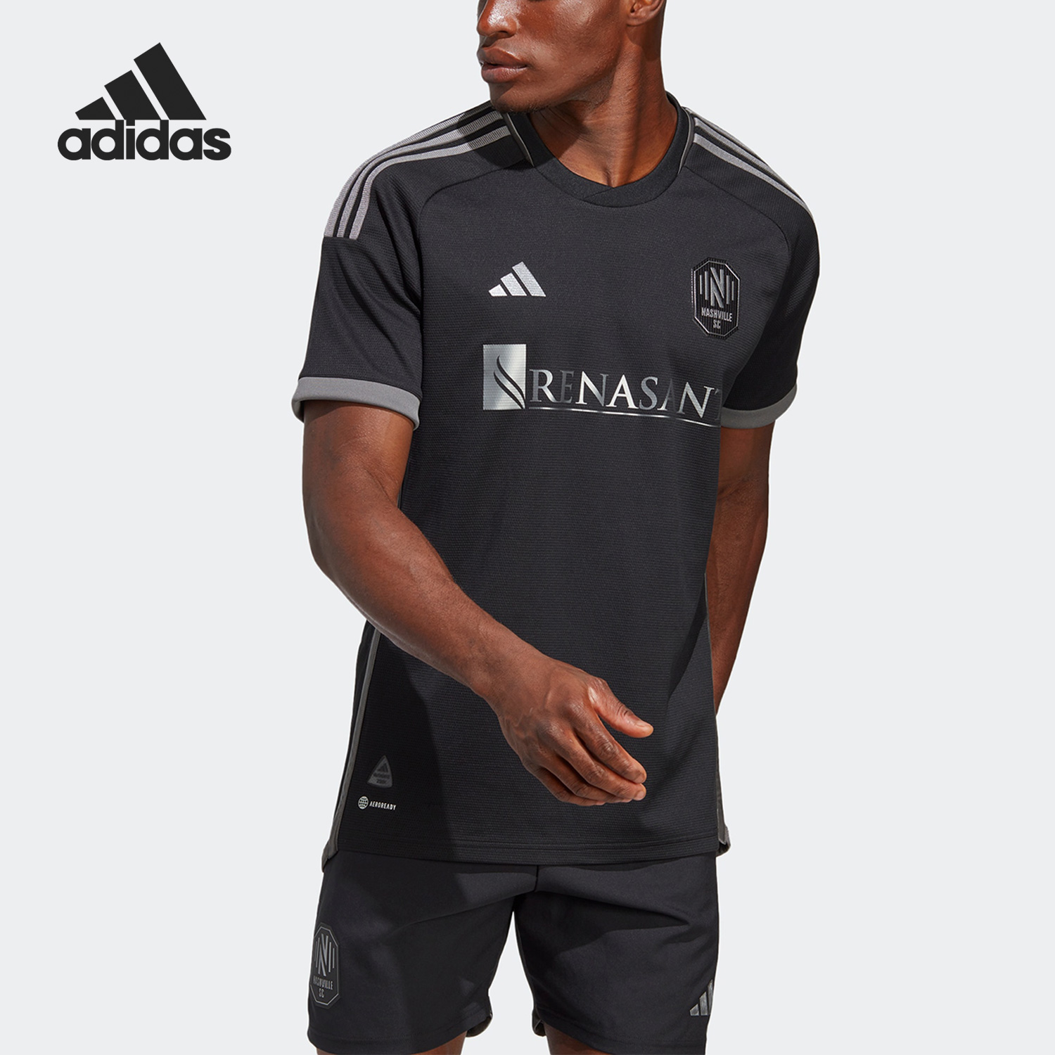 Adidas/阿迪达斯正品纳什维尔球员版男子足球运动球衣IC9619
