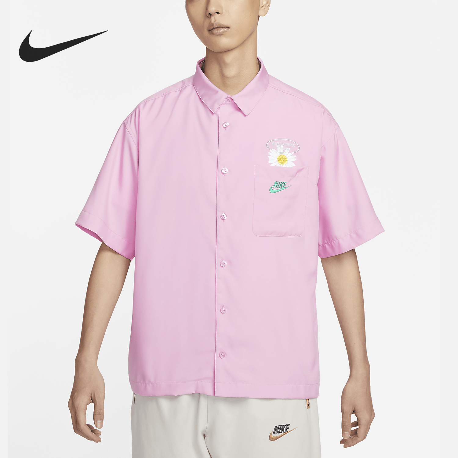 Nike/耐克正品Sportswear 男士简约透气短袖衬衫HJ3956-662