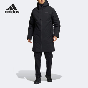 Adidas/阿迪达斯正品TERREX男士户外保暖中长款羽绒服HM9715