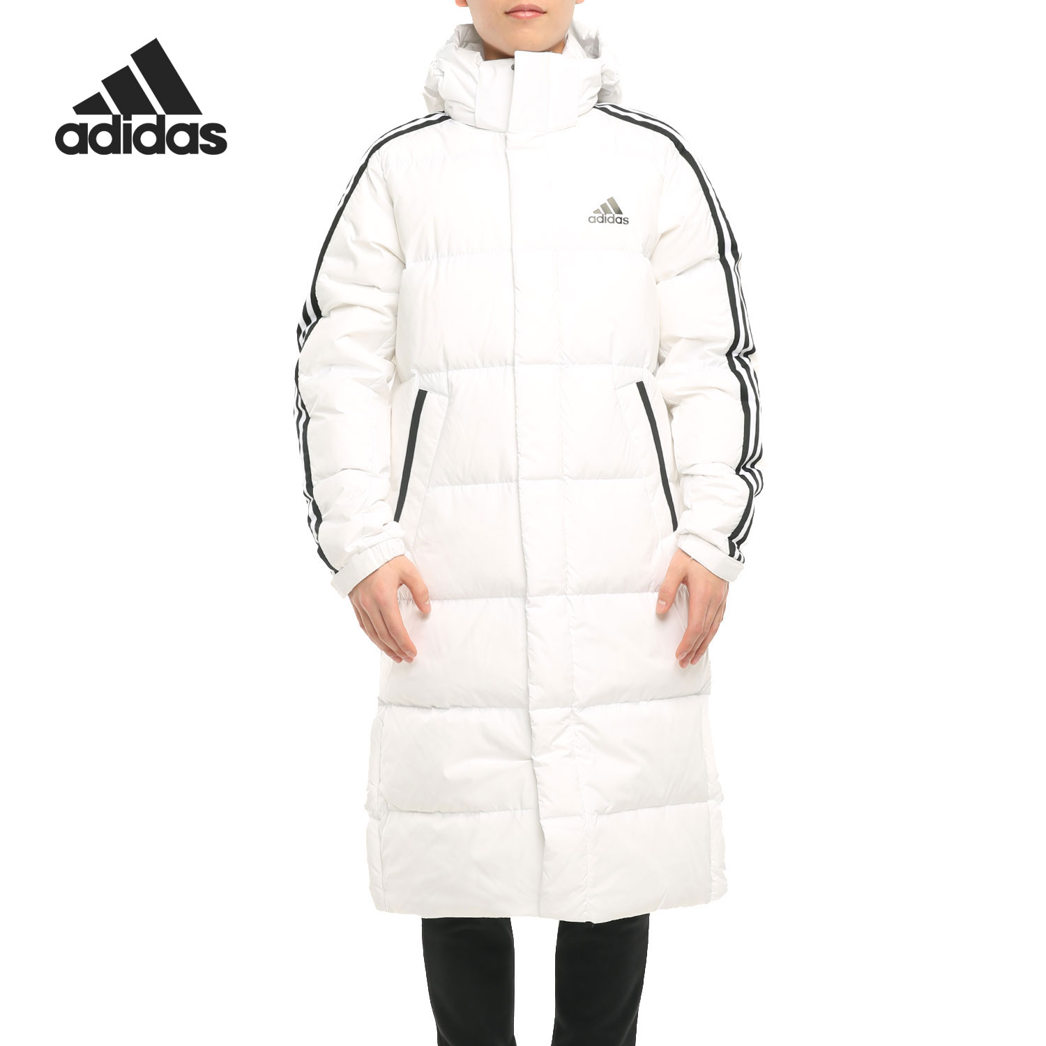 Adidas/阿迪达斯正品冬季男子长款户外运动保暖羽绒服GP2921