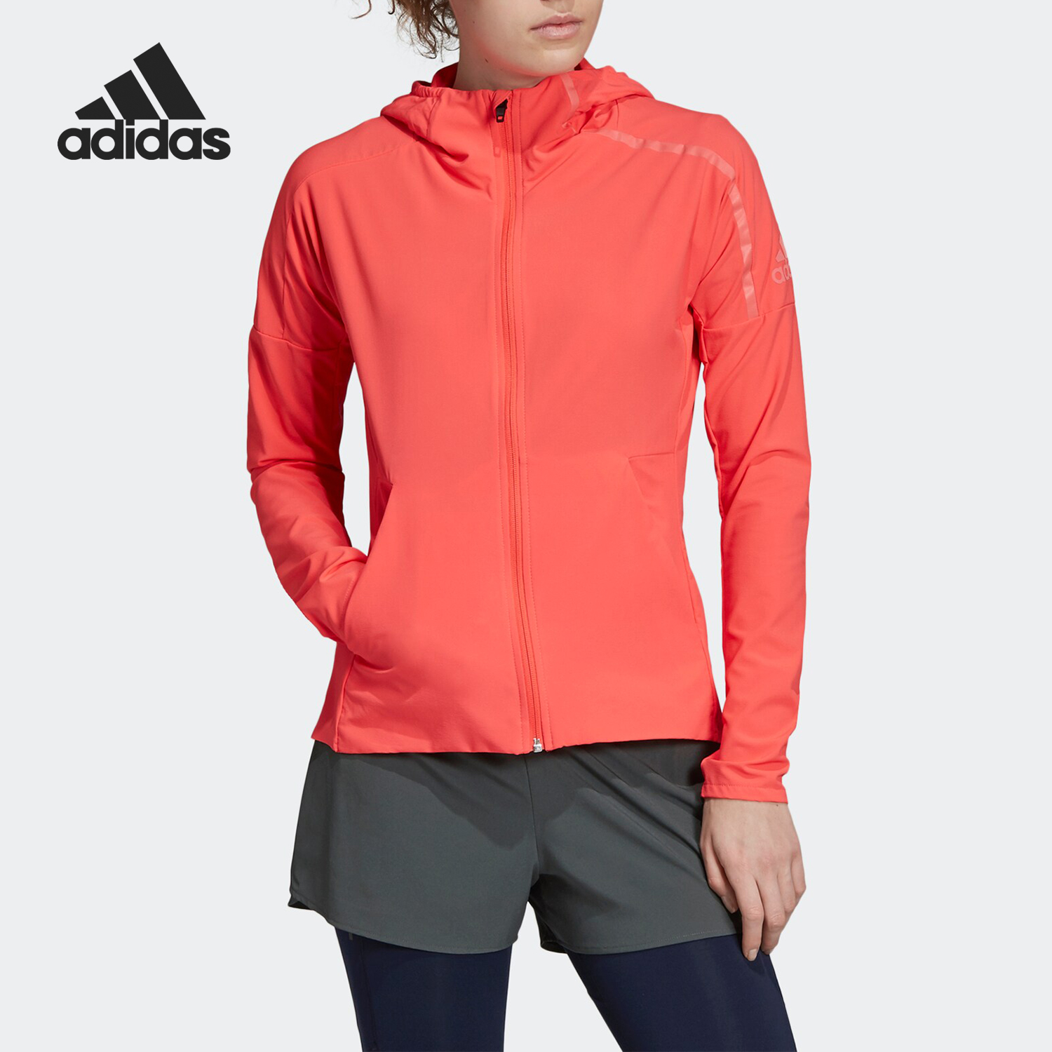 Adidas/阿迪达斯正品 Z.N.E. JACKET W 女子休闲梭织外套DU2638