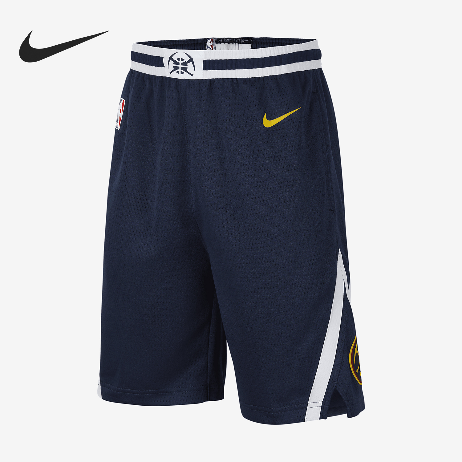 Nike/耐克正品丹佛掘金队ICON NBA大童运动短裤HJ7703-419
