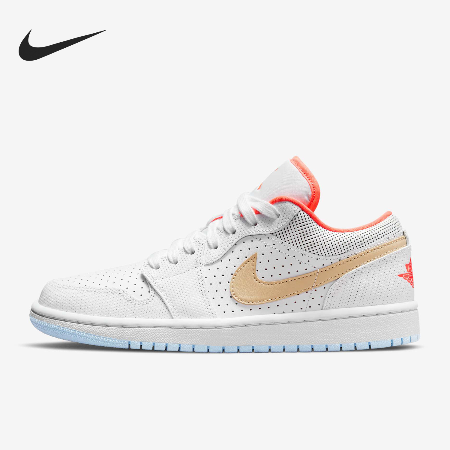 Nike/耐克正品JORDAN女士休闲系带透气复古篮球板鞋DC9509-100