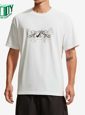 Nike/耐克正品男士落肩宽松透气休闲印花短袖T恤JF5954-100