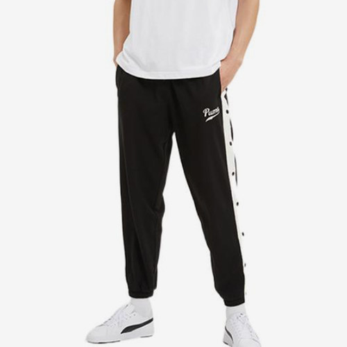 Puma/彪马正品新款男子宽松排扣束脚针织运动长裤537881-65
