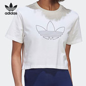 女子运动宽松短袖 三叶草新款 T恤HK5178 阿迪达斯正品 Adidas