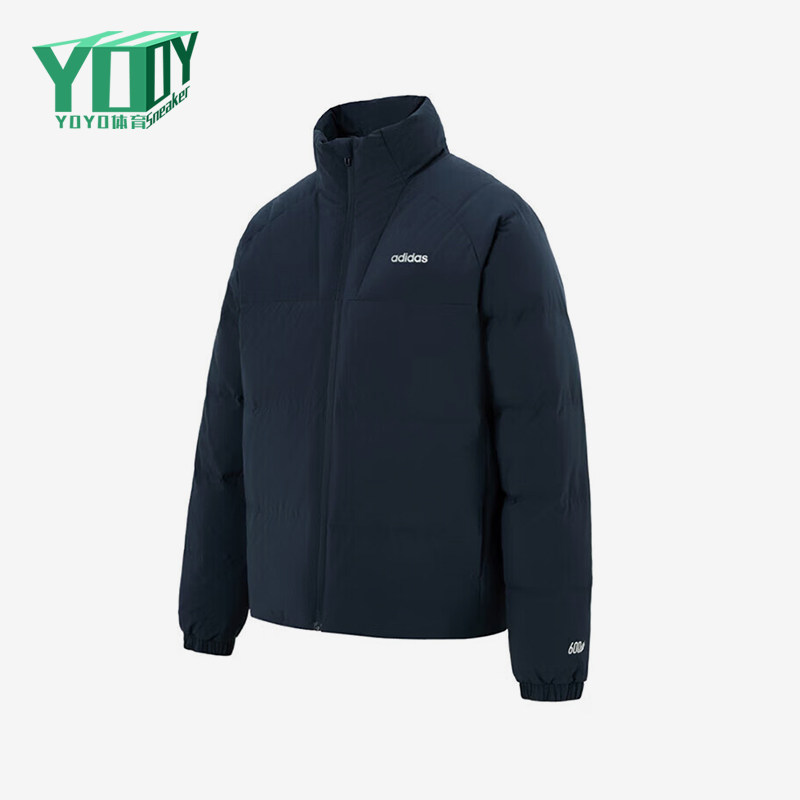 Adidas/阿迪达斯正品冬季男士立领复古经典轻盈保暖羽绒服KC4634