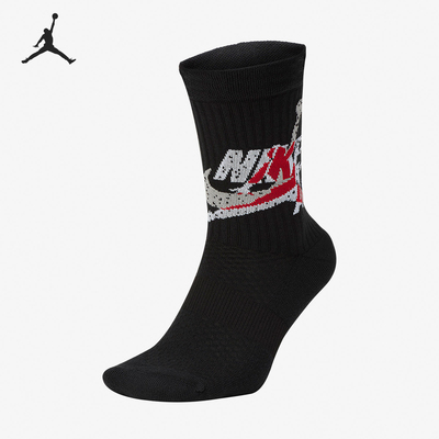 Nike/耐克正品JORDAN男女篮球运动经典透气中袜一双装CU2956-010