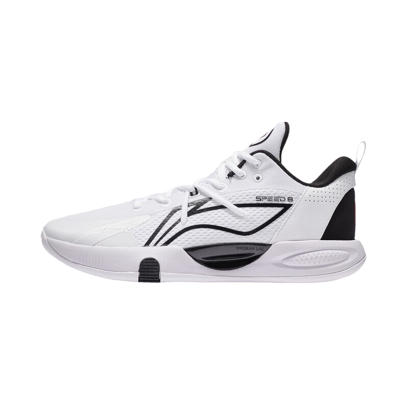 中国李宁闪击8系列男子篮球场地鞋绑带透气简约运动鞋男ABPS003
