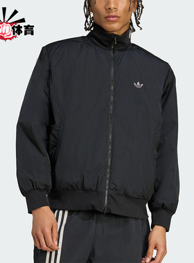 Adidas/阿迪达斯正品2025秋季款男士日常立领保暖梭织棉服JX7783