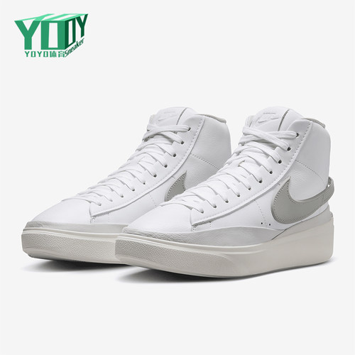 Nike/耐克正品Blazer男士系带高帮耐磨厚底休闲板鞋DX5800-101