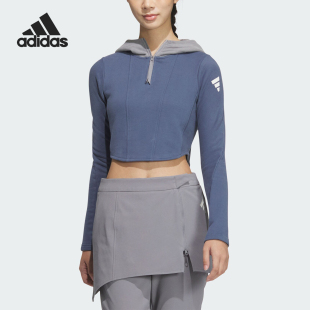 HDY女士连帽卫衣套头衫 Adidas JM6211 阿迪达斯正品 FUSTL