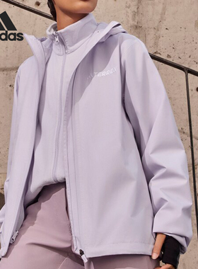 Adidas/阿迪达斯正品W MT ESS 3IN1 J女士运动冲锋衣JY4795