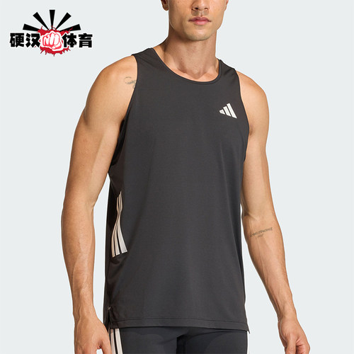 Adidas/阿迪达斯正品夏季男士透气日常跑步运动圆领背心T恤JZ6544