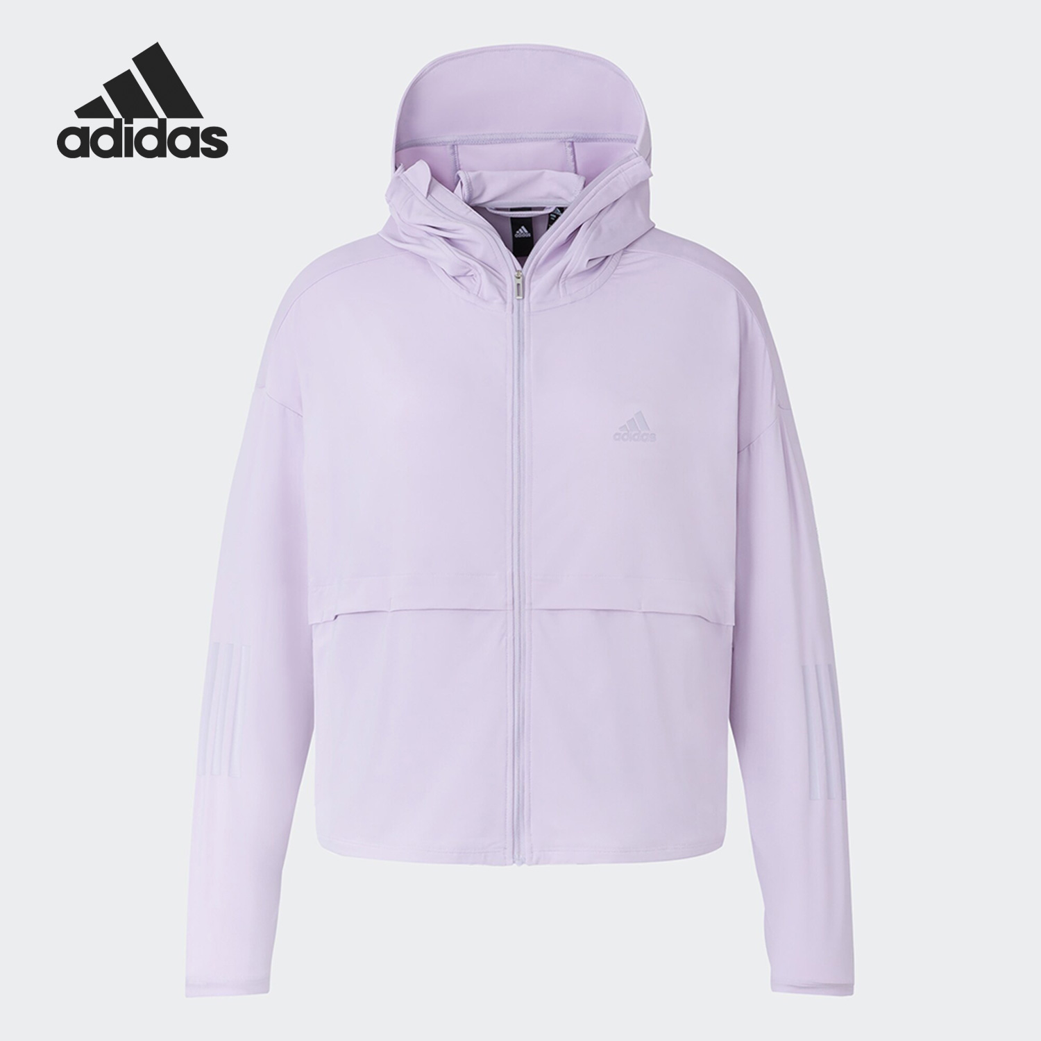 Adidas/阿迪达斯正品夏季女子凉感轻薄帽檐面罩外套IW9433