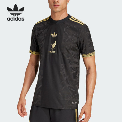 Adidas/阿迪达斯正品三叶草男士足球运动训练透气短袖JF2639